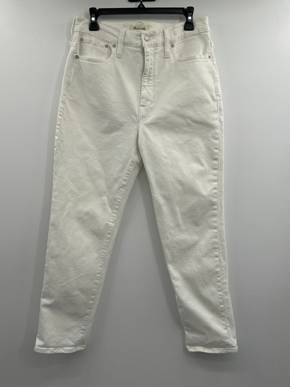 Madewell The Perfect Vintage Jeans Off White Size 30 Ankle Stretch Denim